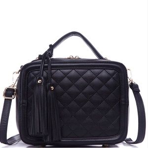 Quilted Box Satchel 🖤